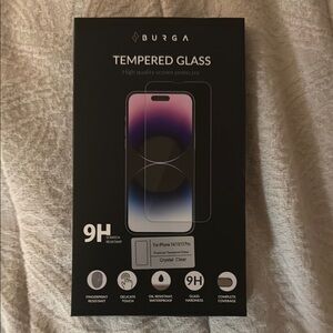 Burga White Tempered Glass Screen Protector 9H Hardness